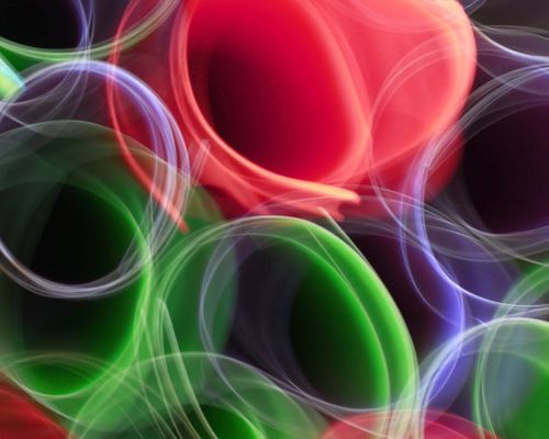 Abstract visual representing calm and rhythmic breathing patterns.